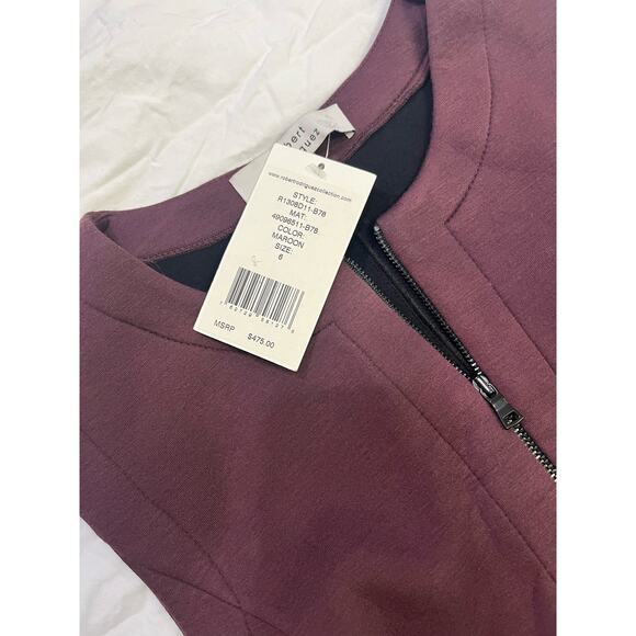 Robert Rodriguez Women’s Folded Double Face Dress, Size 6 Zippered Belted Short - Picture 7 of 12